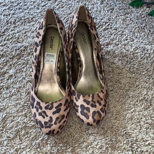 Cute Cheetah wedge heels
